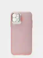 Розовый чехол для iPhone 11 пластиковый матовый ультратонкий  с защитой камеры