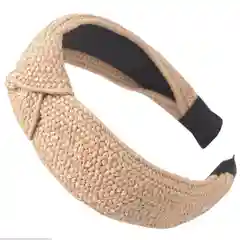 Розовый ободок плетеный чалма KOTIS