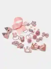 Коралловый меланж набор заколок для девочек