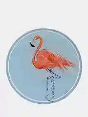 Белый попсокет для смартфона "Фламинго"