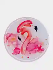 Лесной зеленый попсокет для смартфона "Фламинго"