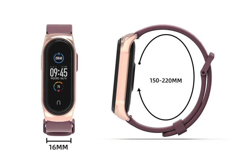 Белый ремешок силиконовый для Xiaomi Mi Band 3 4 5 6 сяоми ми банд
