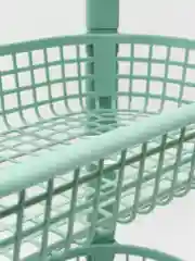 Белый полка / этажерка овощная на колесах (4 секции) IDEA