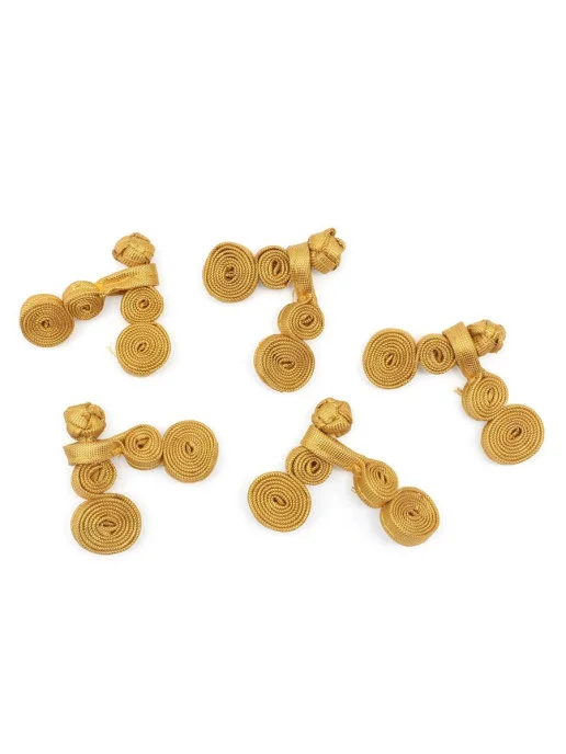Сутажная застежка Айрис "902N-018", 6 см, 10 штук