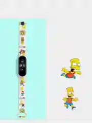 Белый ремешок для Xiaomi Mi Band 5, 6 силиконовый