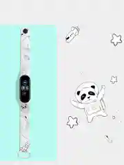 Коричневый ремешок для Xiaomi Mi Band 5, 6 силиконовый