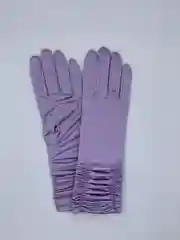 Лавандовый перчатки атласные,нарядные,без подкладки.