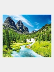 Алмазная мозаика "Горная река" 40*50 на подрамнике