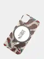 Коричневый чехол с цветным принтом картинки iPhone 5S/SE/6/6S/7/8/Plus/X/XS/XR/11/12/Mini/Pro/Max