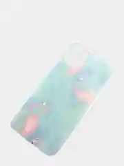 Бирюзовый чехол с цветным принтом картинки iPhone 5S/SE/6/6S/7/8/Plus/X/XS/XR/11/12/Mini/Pro/Max