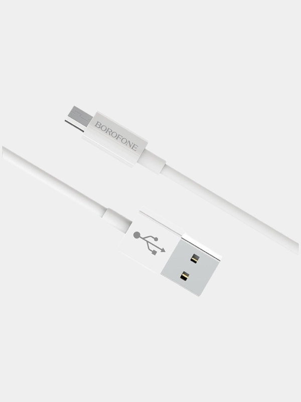 Кабель зарядный для MICRO-USB 2.1A Borofone BX22, ГИБКИЙ дата-кабель 1м
