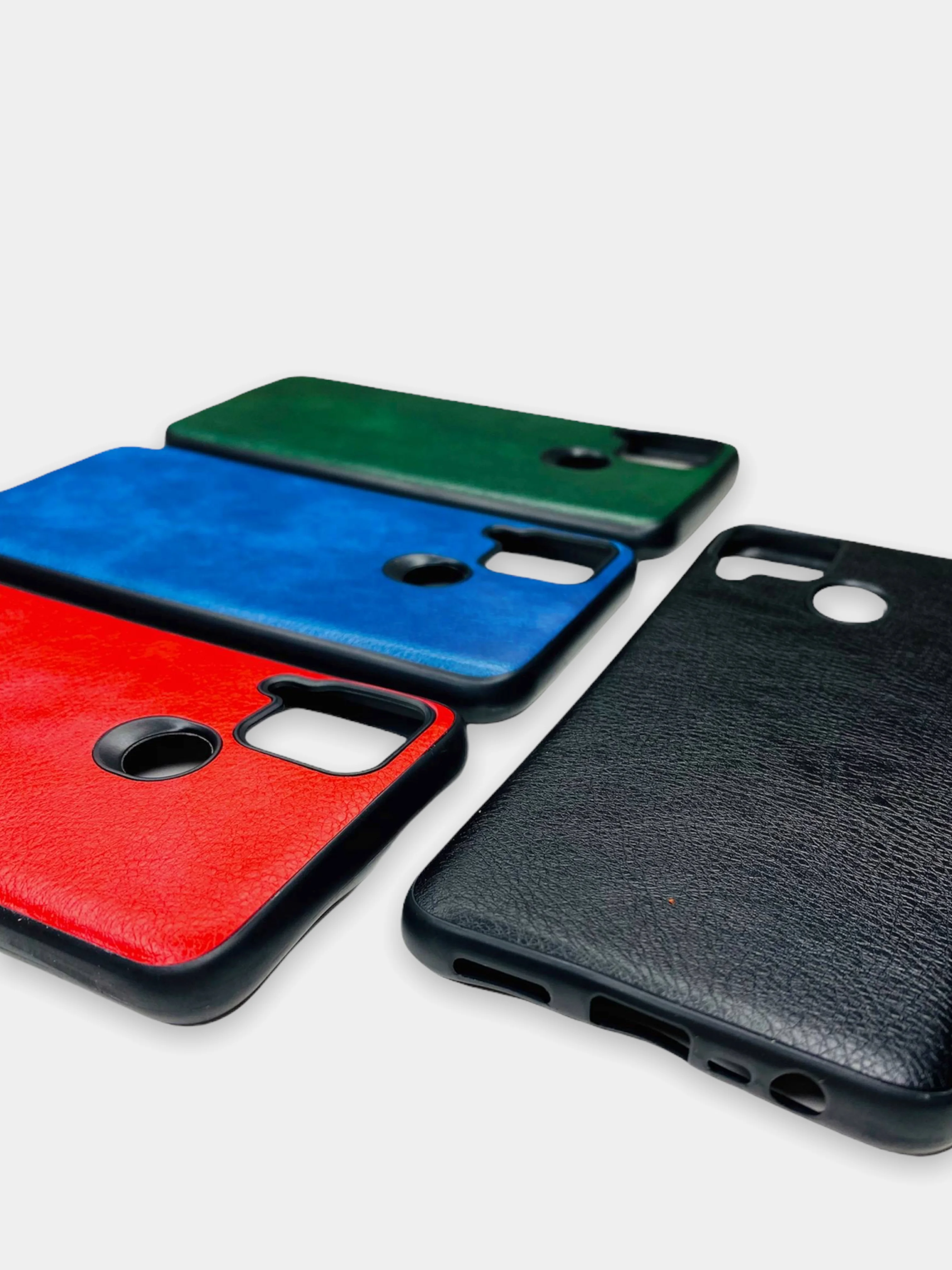 Зеленый чехол Realme C15 / C25 / C25S Реалми С15 / С25 / С25С силиконовый, имитация кожи