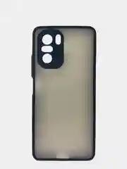 Черный чехол Xiaomi Poco F3, F3 Pro, Redmi K40, K40 Pro пластиковый матовый с цветными кнопками