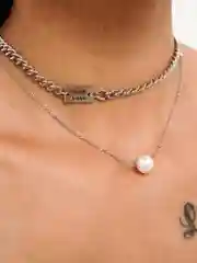 Серебряный цепь на шею