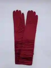 Багровый перчатки женские атласные
