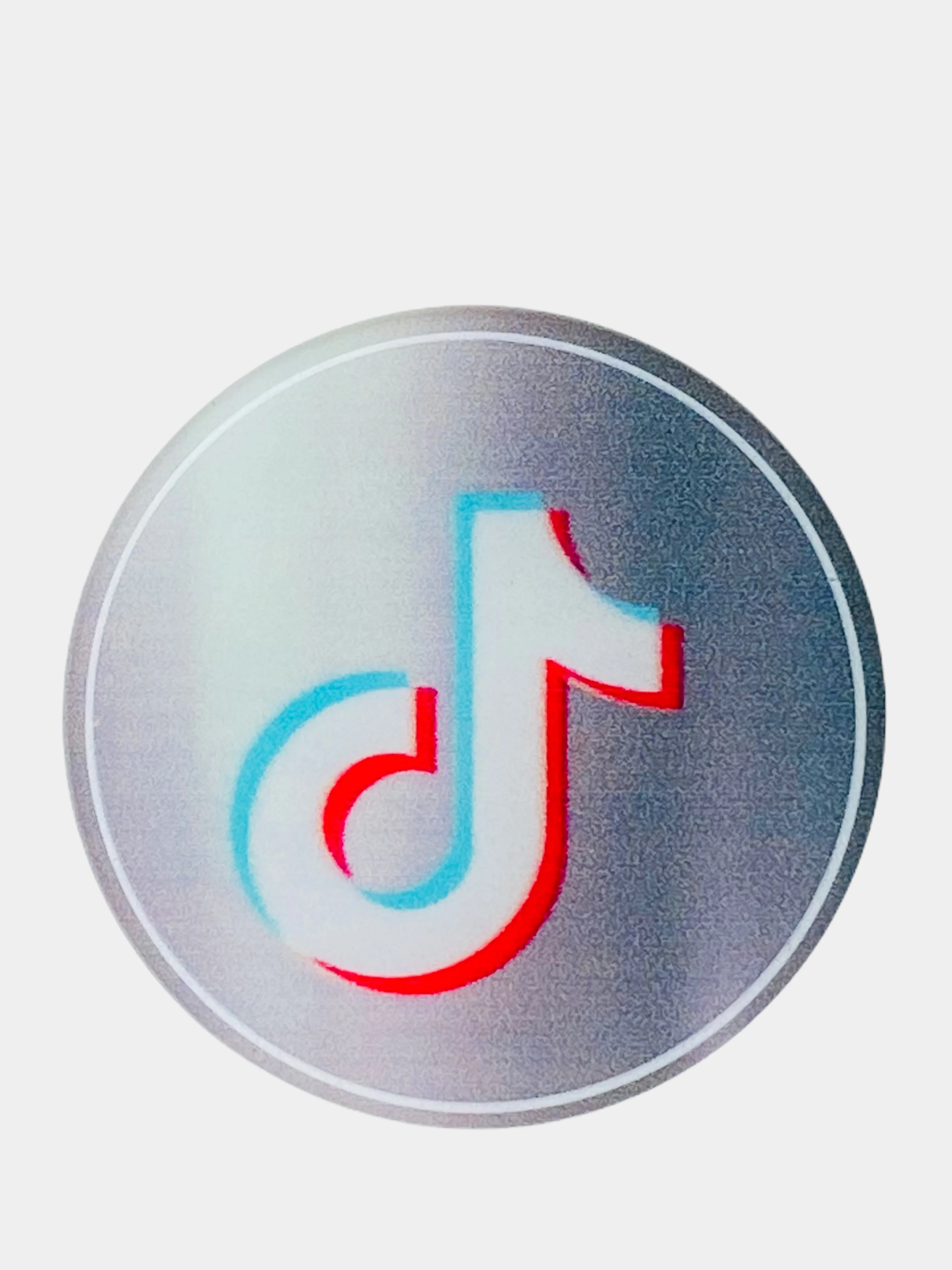 Рыжий попсокет TikTok для смартфона (Tik tok, тик ток, тикток)