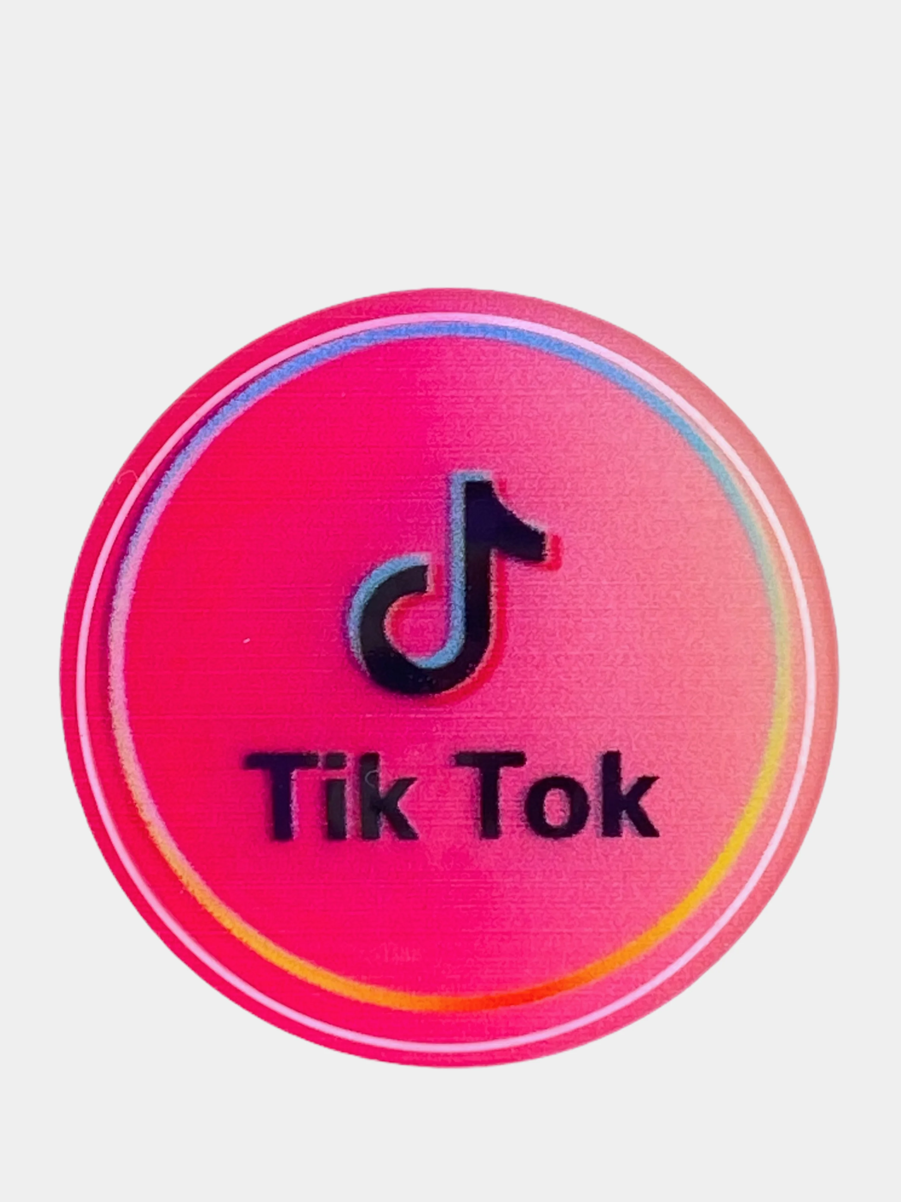 Прозрачный попсокет TikTok для смартфона (Tik tok, тик ток, тикток)