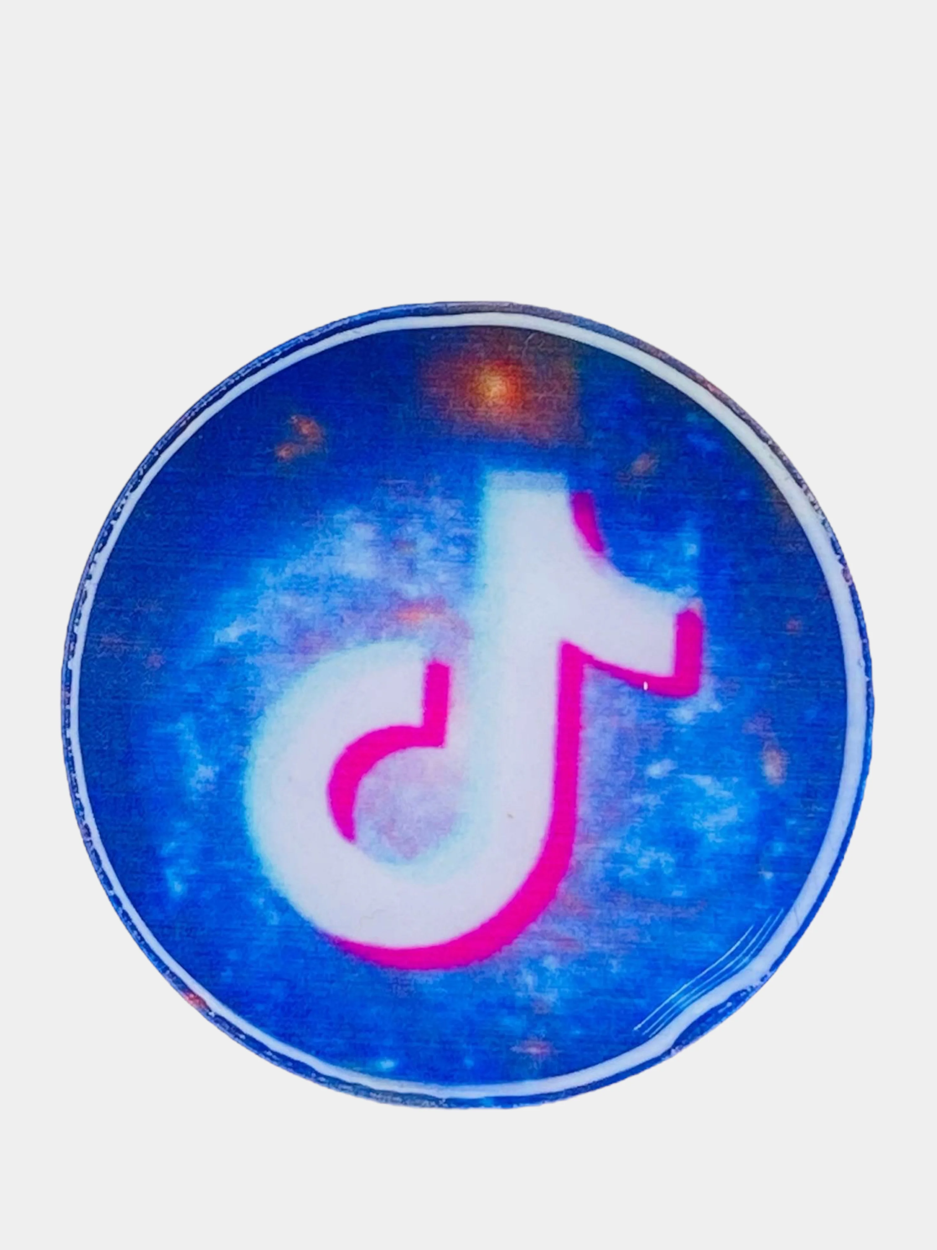 Рыжий попсокет TikTok для смартфона (Tik tok, тик ток, тикток)