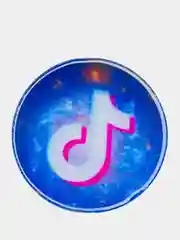 Рыжий попсокет TikTok для смартфона (Tik tok, тик ток, тикток)