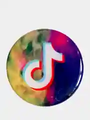 Белый попсокет TikTok для смартфона (Tik tok, тик ток, тикток)