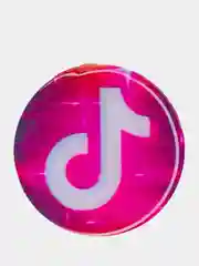 Багровый попсокет TikTok для смартфона (Tik tok, тик ток, тикток)