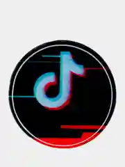 Фиолетовый попсокет TikTok для смартфона (Tik tok, тик ток, тикток)