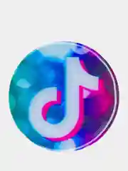 Прозрачный попсокет TikTok для смартфона (Tik tok, тик ток, тикток)