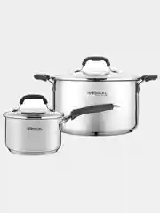 Набор посуды Vensal Coquet VS1509 4 пр (кастрюля 3,7л и ковш 2л (16см) нержавеющая сталь)