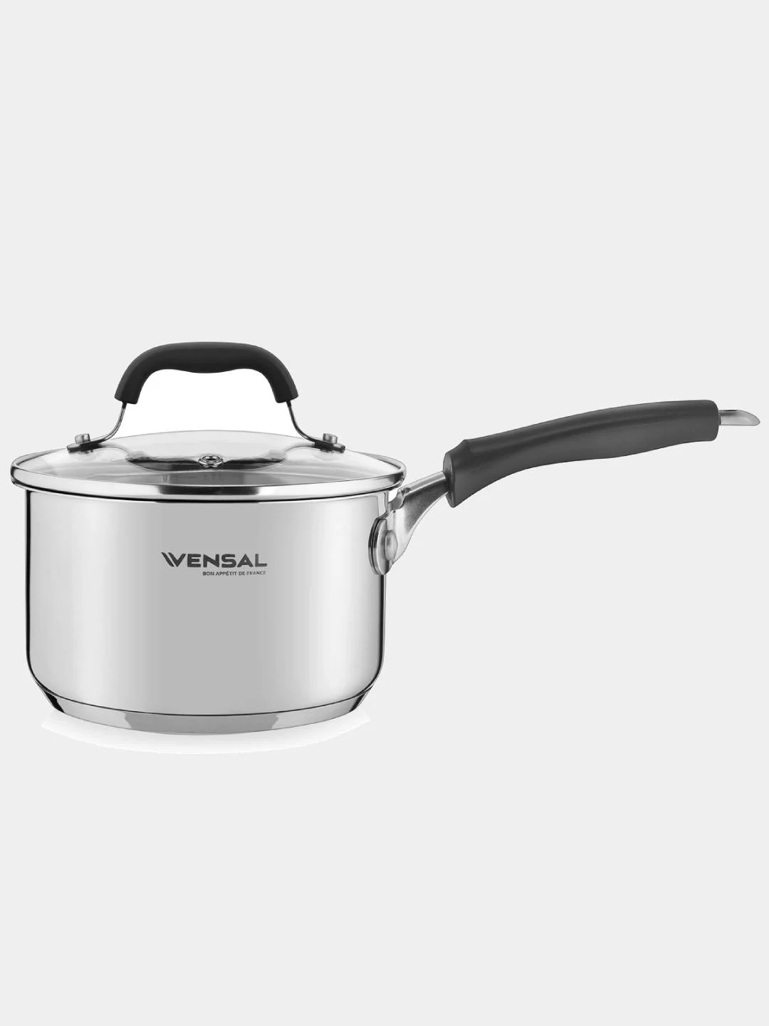 Набор посуды Vensal Coquet VS1509 4 пр (кастрюля 3,7л и ковш 2л (16см) нержавеющая сталь)