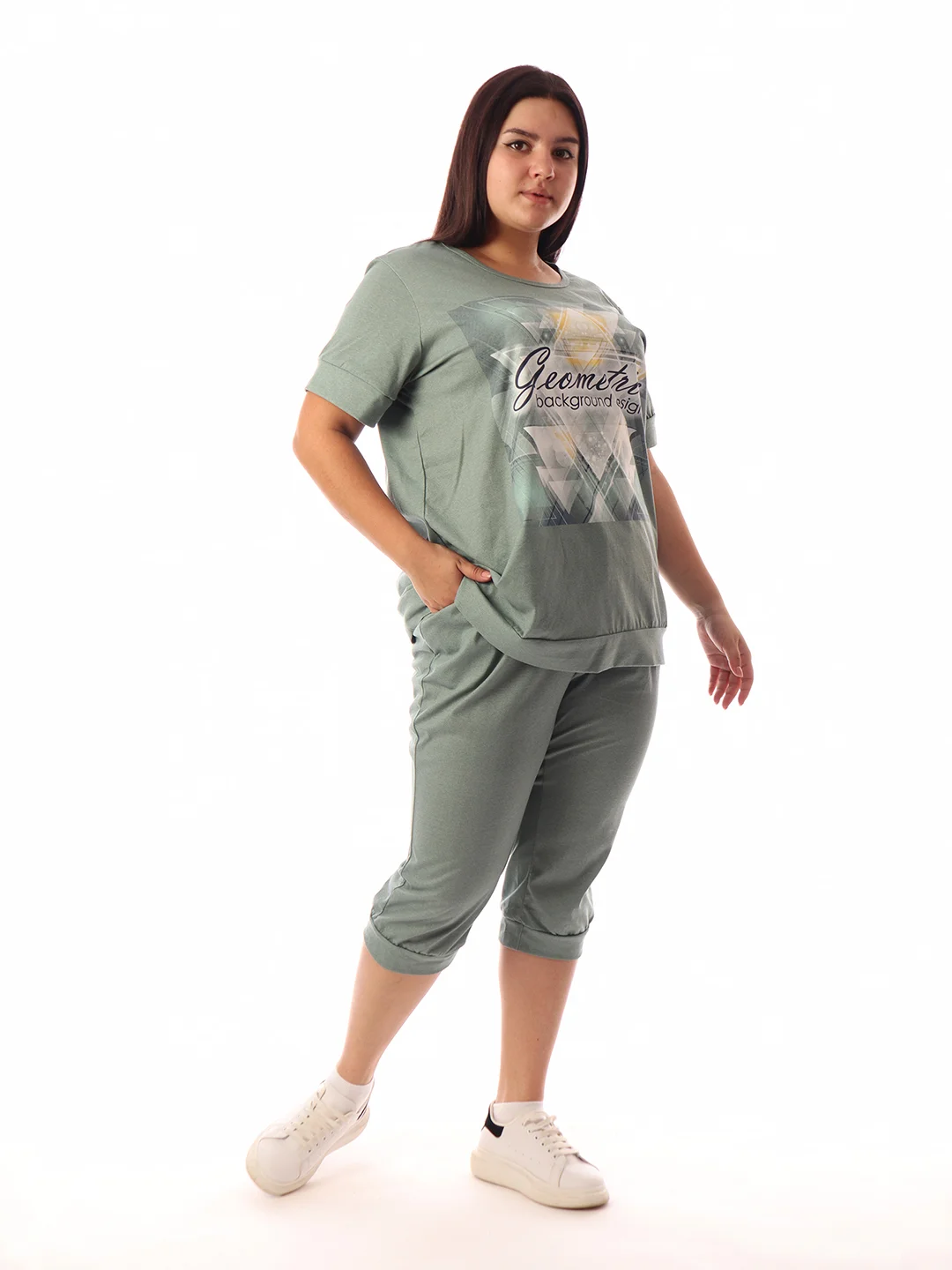Костюм женский Хоум Стайл, размеры 62-72 Plus Size, 1890КБ