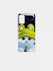 Серый чехол для Samsung Galaxy A02s с ярким принтом, силиконовый