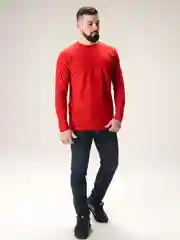 Зеленый лонгслив мужской ALGA