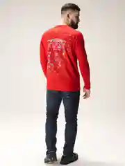 Зеленый лонгслив мужской ALGA
