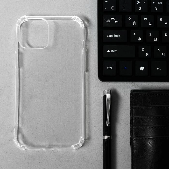 Чехол для iPhone 12 Pro Max, силиконовый, противоударный, прозрачный, 6,7"