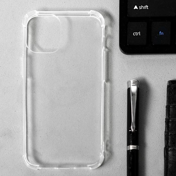 Чехол для iPhone 12 Mini, силиконовый, противоударный, прозрачный, 5,4"