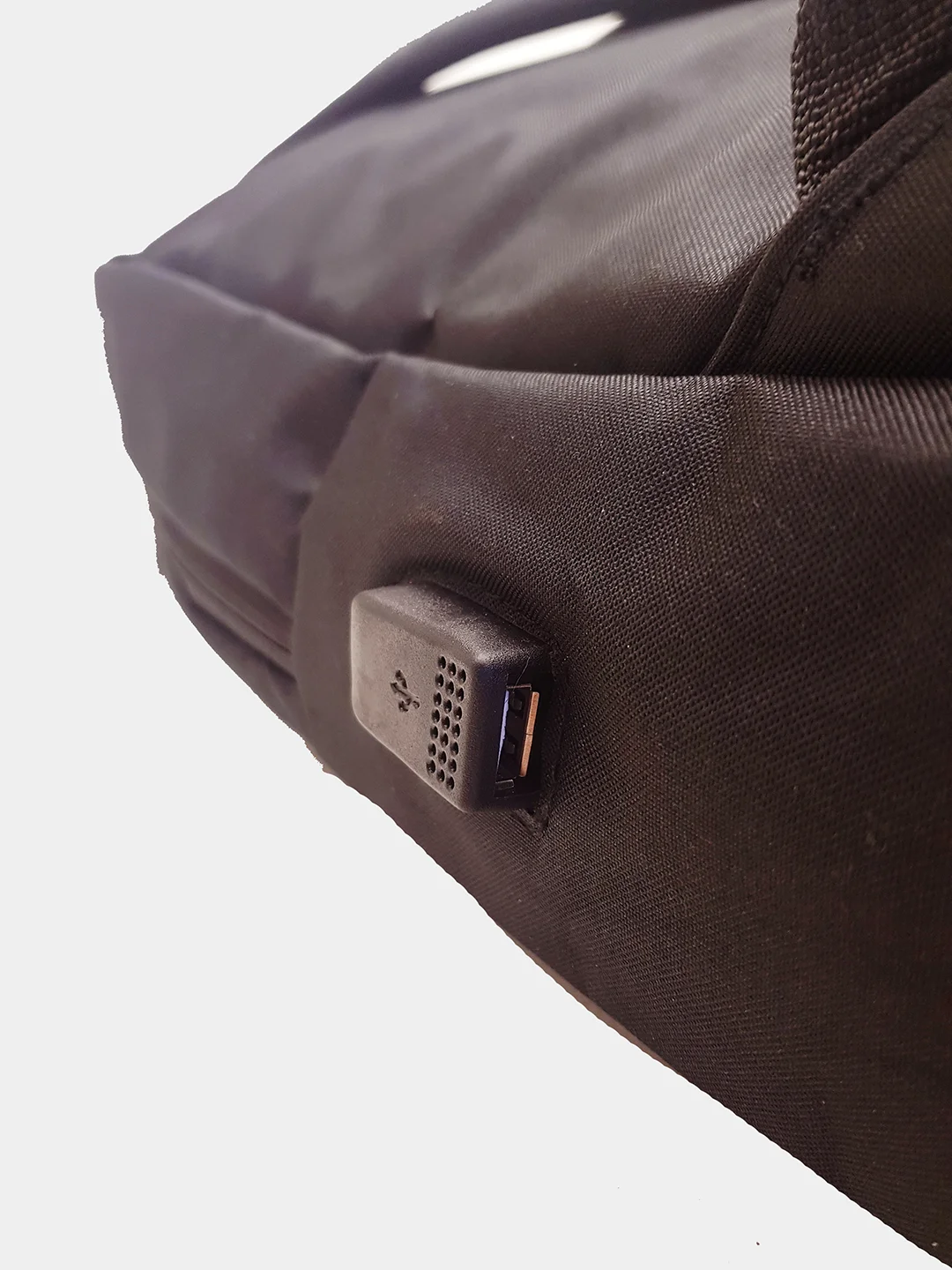 Рюкзак мужской, с USB, черный, 45 х 30 см