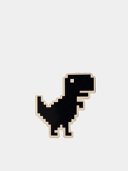 Значок деревянный "T-Rex от Гугла"