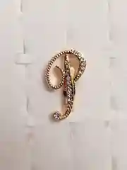 Брошь Буква именная