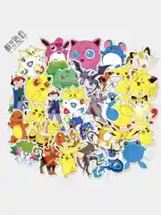 Фуксия стикеры Покемон (Pokemon) 2 вида / Аниме Наклейки