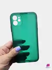 Зеленый чехол   iPhone  11  1.5мм Плотный Цветной