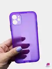 Фиолетовый чехол на iPhone 12 mini, 1.5 мм Плотный цветной