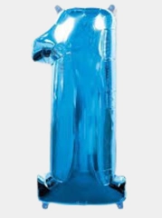 Шар фольгированный, цифра "1". Высота: 102 см
