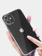 Плотный чехол iPhone 12  силикон 1.5мм прозрачный