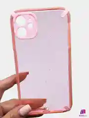 Розовый чехол для iPhone  12 MINI  Противоударные чехлы с блёстками