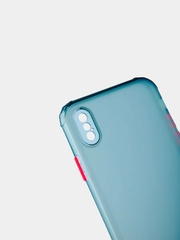 Чехол для iPhone XS/12 Mini/12 Pro Max цветной матовый, прозрачный
