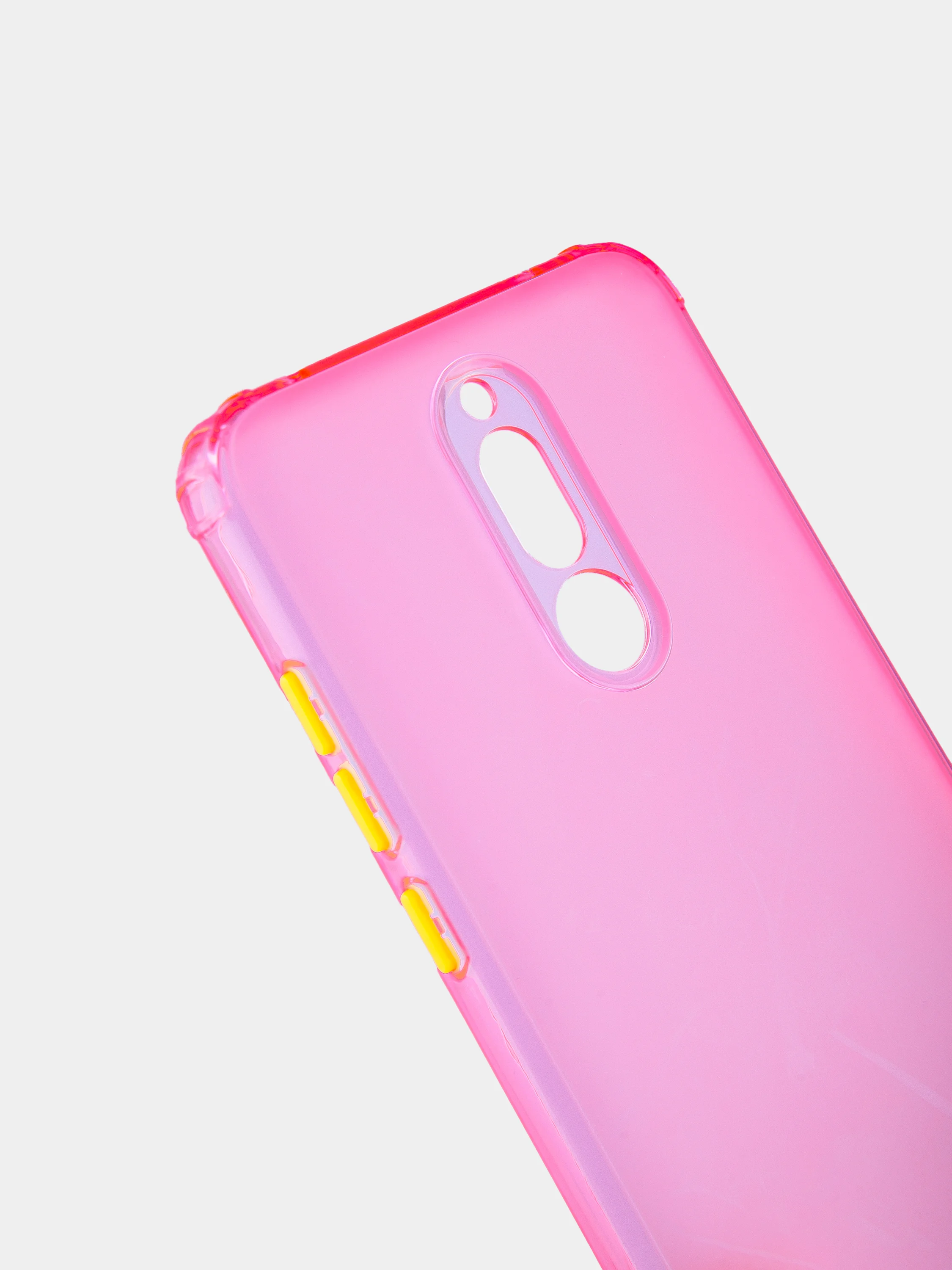 Розовый чехол для Xiaomi Redmi 8/8A/Note 8 цветной матовый, прозрачный