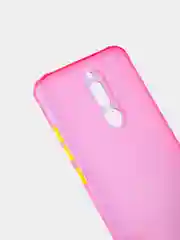 Розовый чехол для Xiaomi Redmi 8/8A/Note 8 цветной матовый, прозрачный