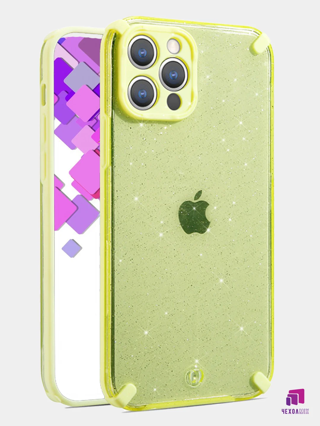 Чехол для iPhone 7/8/ SE 2020/7+/8+/XR/X/XS/11/11PRO/12 PRO/12 PRO MAX с блестками