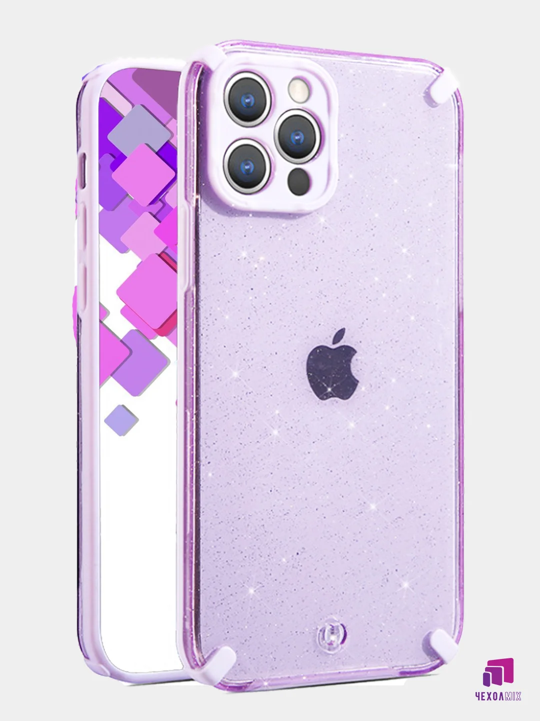 Чехол для iPhone 7/8/ SE 2020/7+/8+/XR/X/XS/11/11PRO/12 PRO/12 PRO MAX с блестками