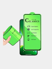 Защитное гибридное стекло Ceramic для iPhone 12 pro max